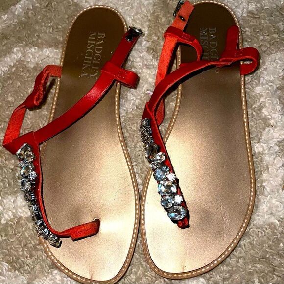 Badgley Mishka sandals size 7.5 - Picture 1 of 4